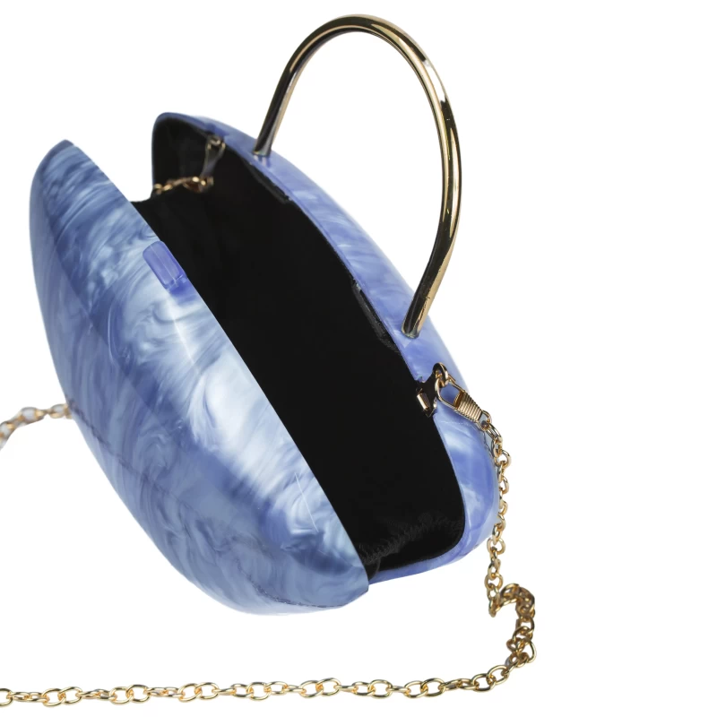 Perilina Acrylic Clutch-Blue 4