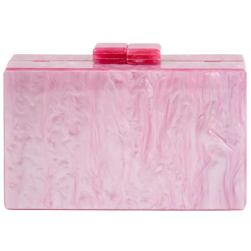 Marbella Acrylic Clutch-Roseo 9