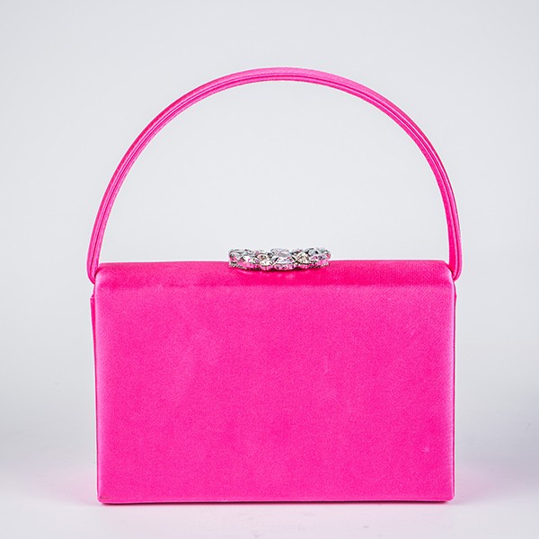 Viola Satin Purse-Fuchsia 6