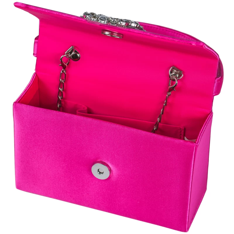 Viola Satin Purse-Fuchsia 5