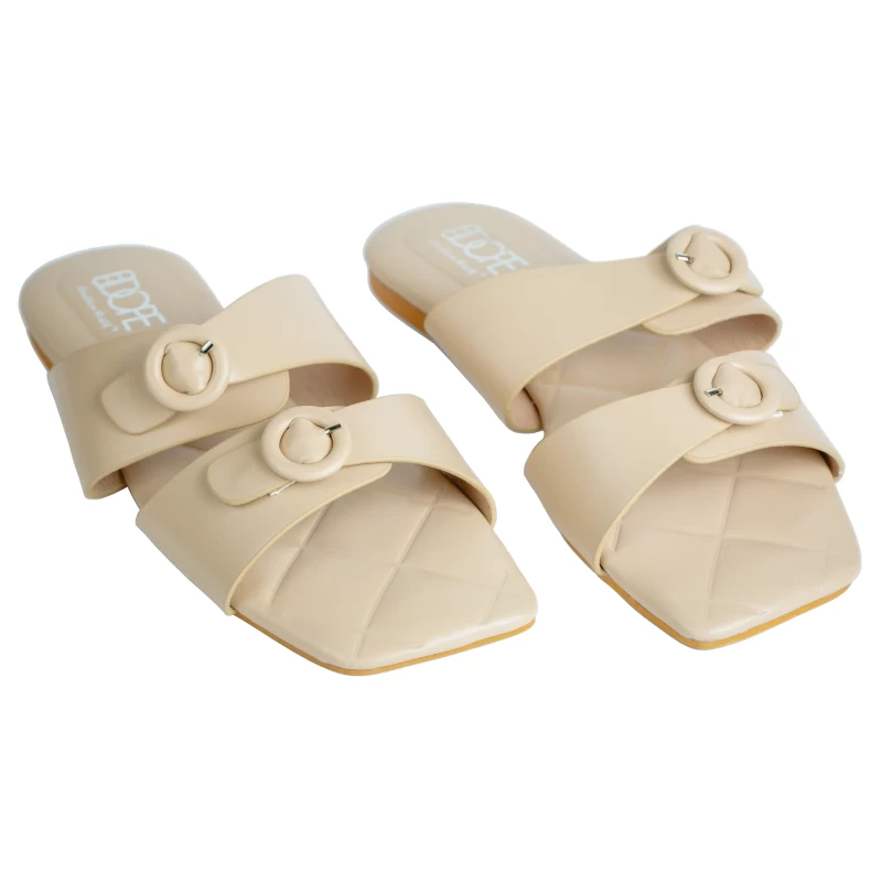 Stella Pastel Flat Sandal-Beige 2