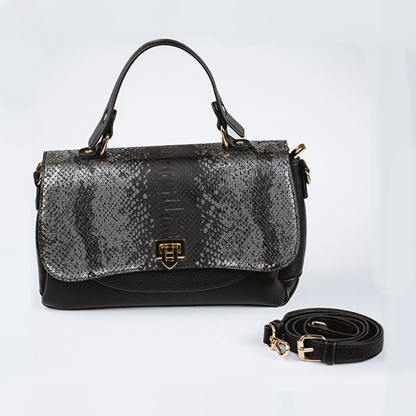 Kelly Hand Bag-Black