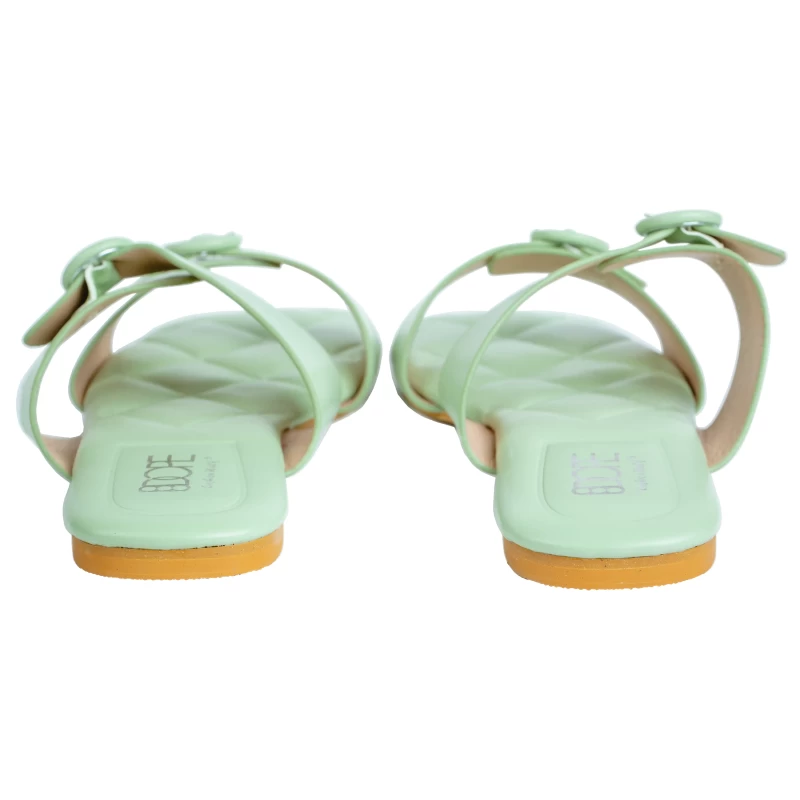 Stella Pastel Flat Sandal-Green 5