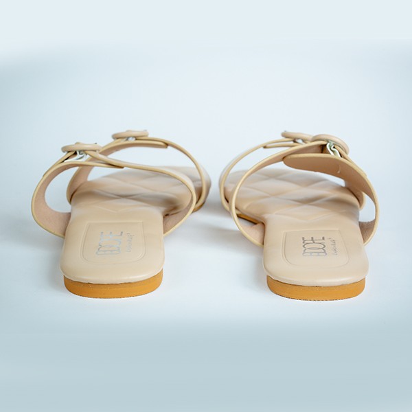 Stella Pastel Flat Sandal-Beige 5