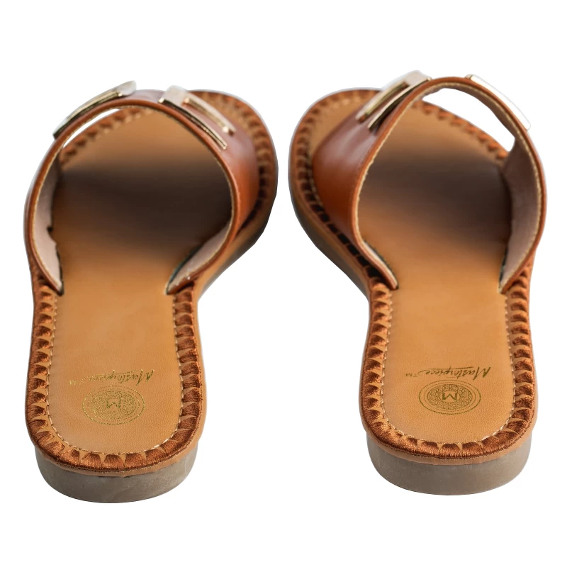 Chloe Flat Sandal-Brown 3